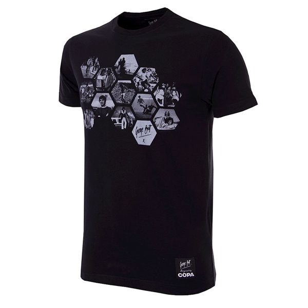 Bild von COPA Football - George Best Hexagon T-Shirt - Schwarz