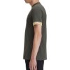 Fred Perry - Striped Cuff T-Shirt - Field Green