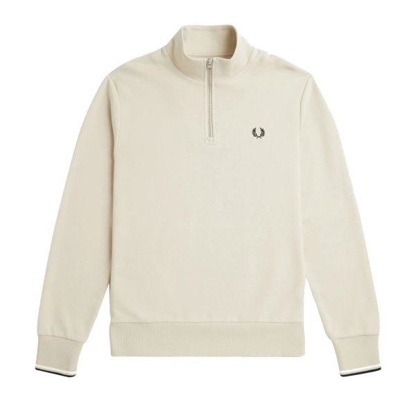 Fred Perry - Half Zip Sweater - Oatmeal