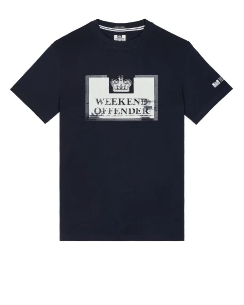 Weekend Offender - Bonpensiero Graphic T-Shirt - Navy