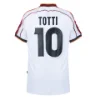 AS Roma Retro Football Shirt Away 1998-1999 + Totti 10