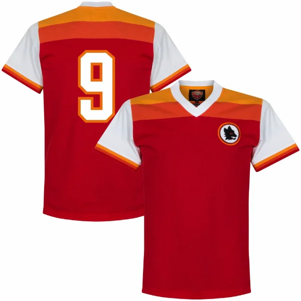 AS Roma Retro Voetbalshirt 1978-1979 + Nummer 9 (Pruzzo)