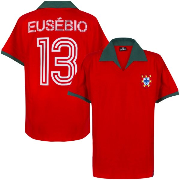 COPA Football - Portugal Retro Football Shirt 1972 + Eusébio 13