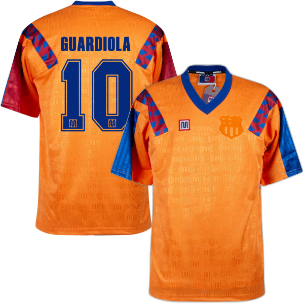 Meyba - Barcelona Retro Voetbalshirt 1991-1992 + Guardiola 10