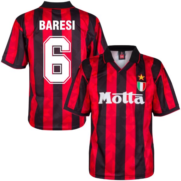 AC Milan Retro Voetbalshirt 1993-1994 + Baresi 6