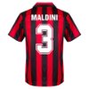 AC Milan Retro Voetbalshirt 1988-1989 + Maldini 3